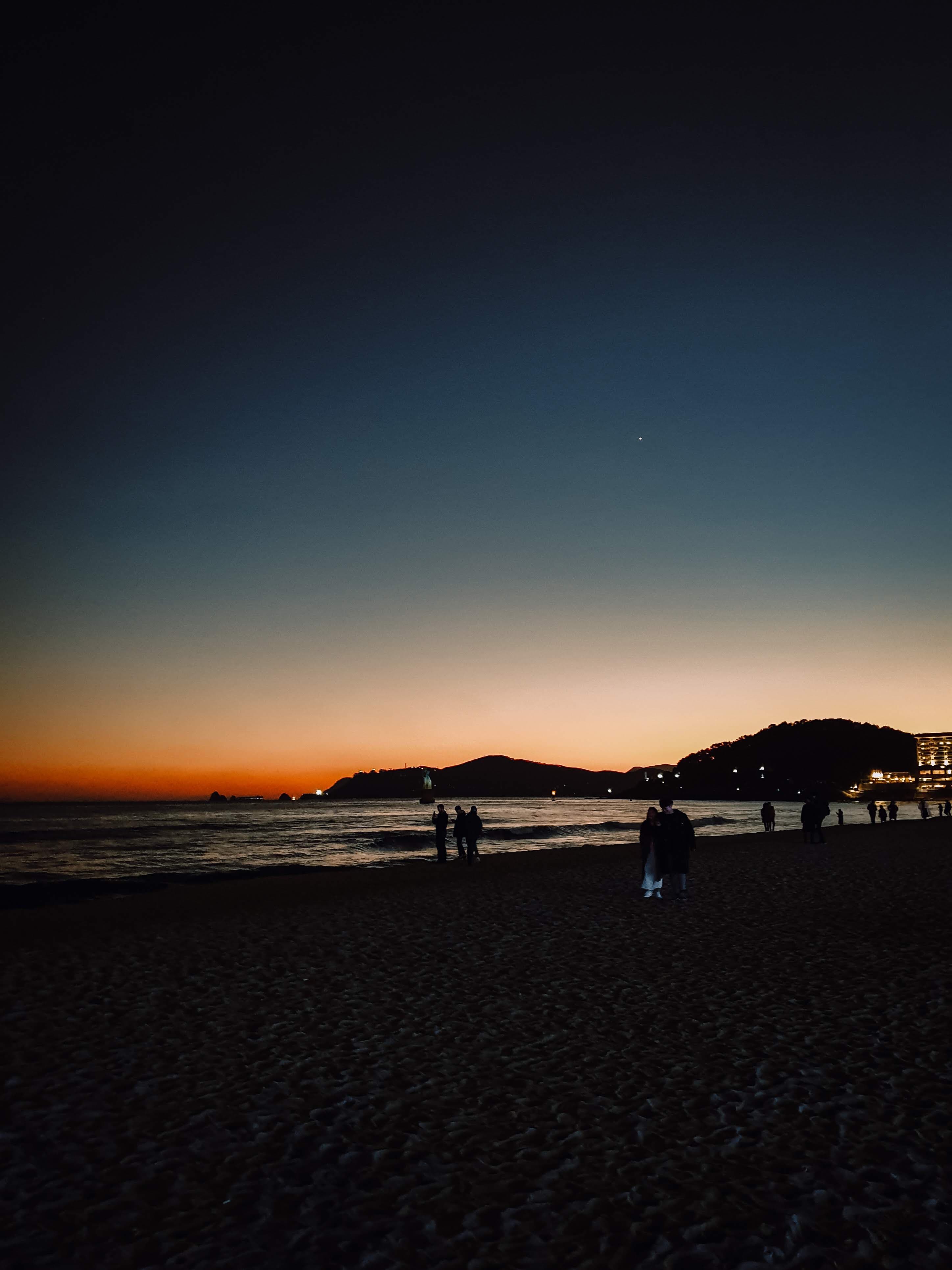 Sunset at Haeundae Beach