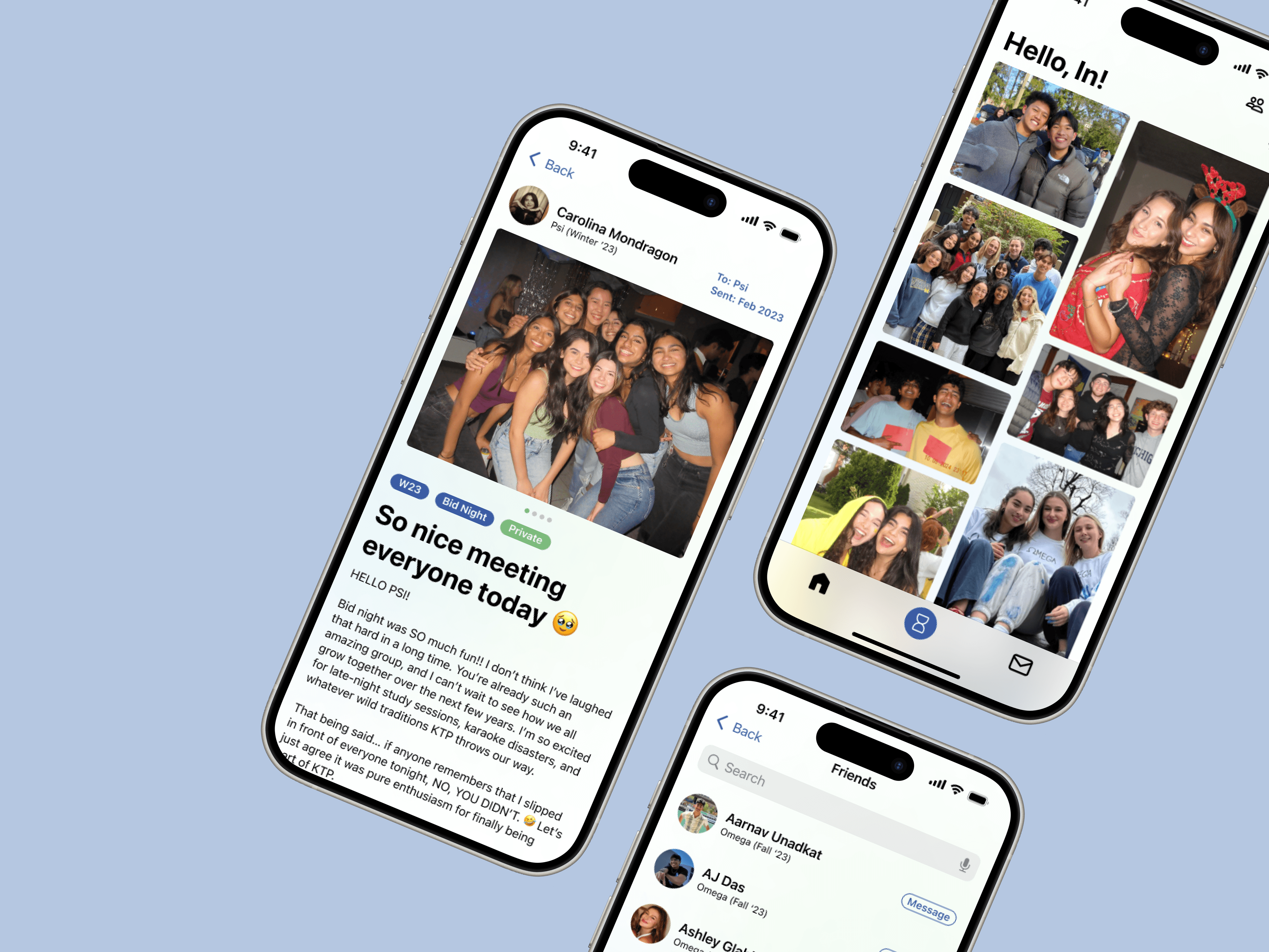 Kappa Theta Pi Time Capsule App Design