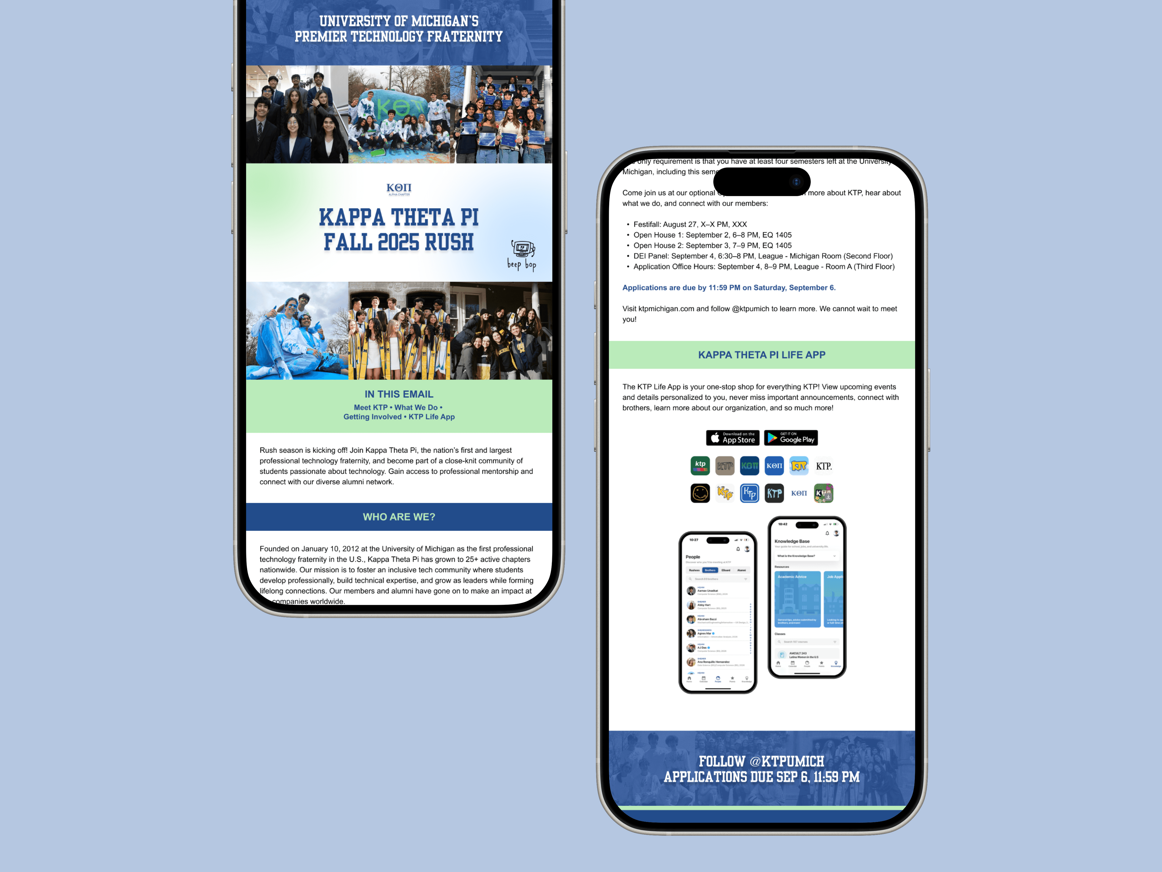 Kappa Theta Pi Email Marketing Blast